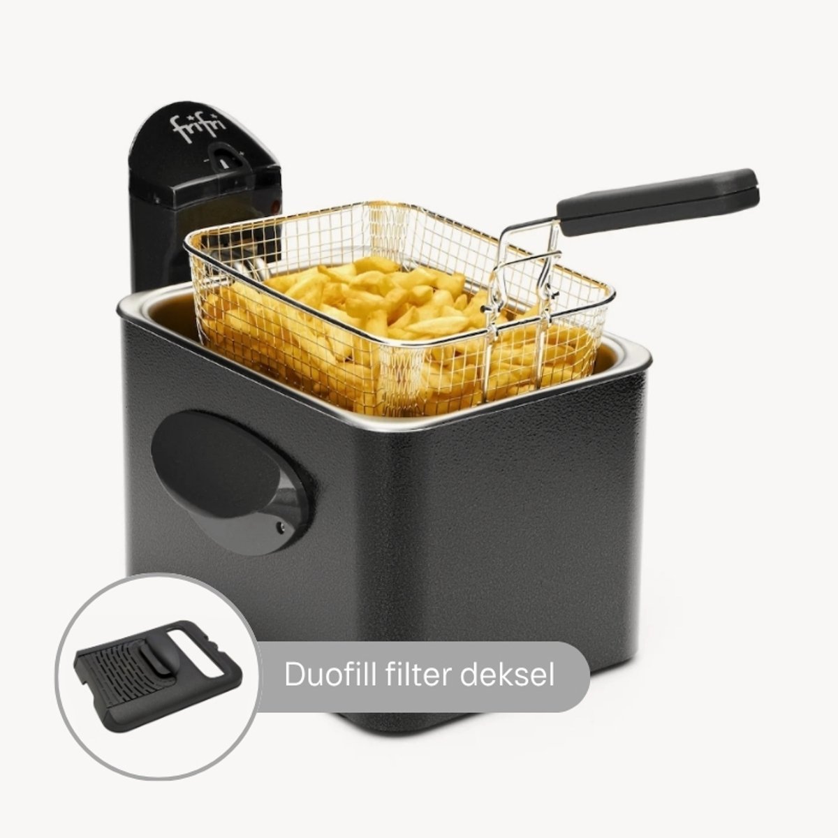 Bol.com Frifri Expert Duofil F1905ADUO Frituurpan 3,5L | 3200W | DUOFIL Anti-Geur-Vet Filter | Metalen Behuizing | Koude Zone | ... aanbieding