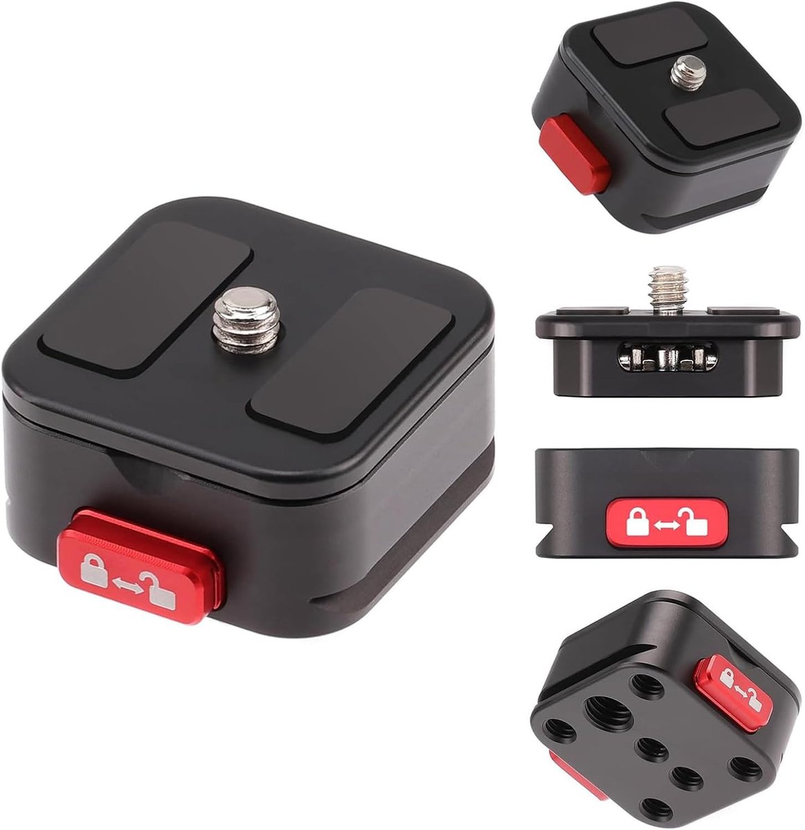 Snelwisselplaat Kit - QR Plaat Klem - Camera Bevestigen - Dubbele Bevestiging - 38mm Basis