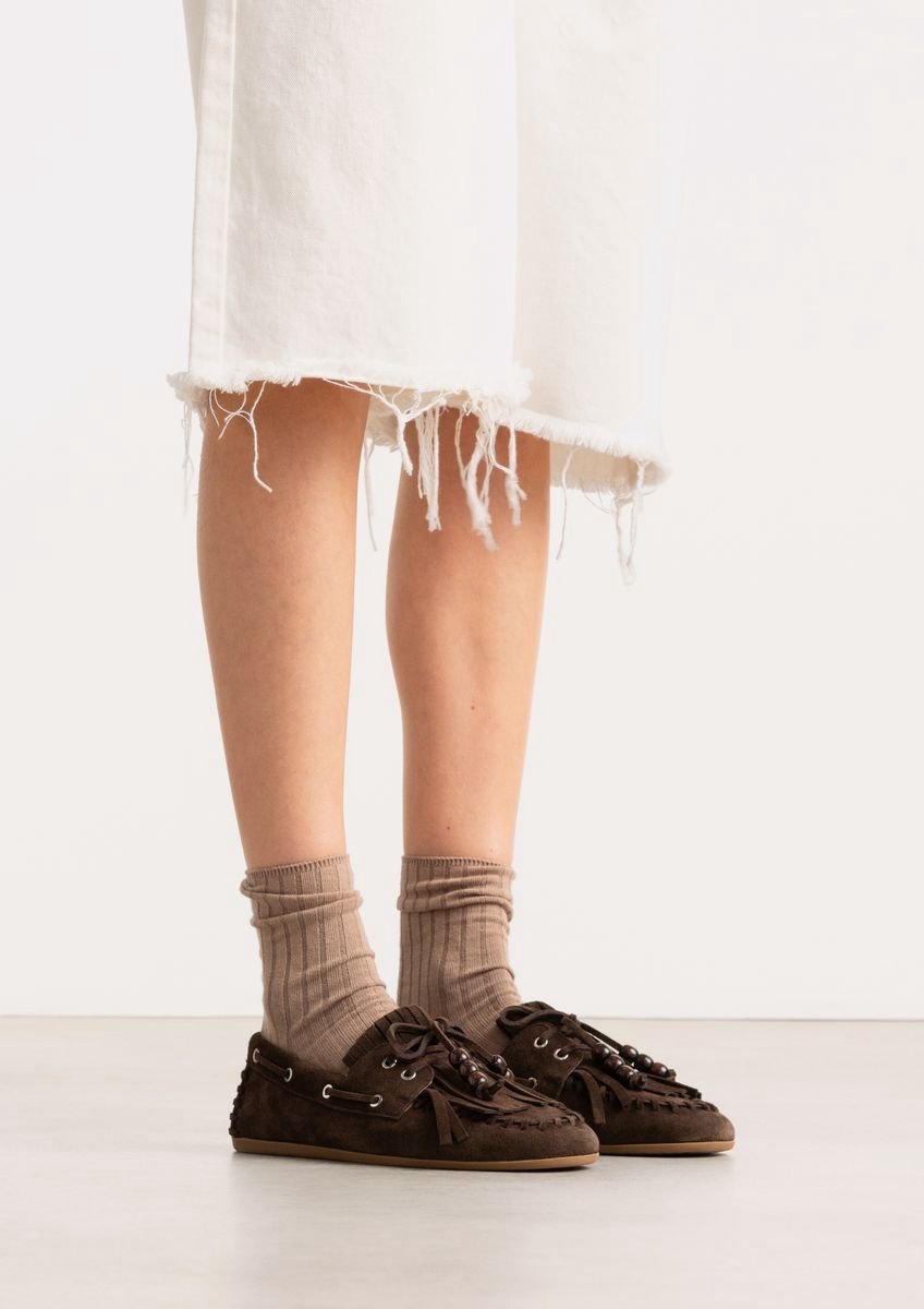 Sacha - Dames - Bruine suède bootschoenen - Maat 37