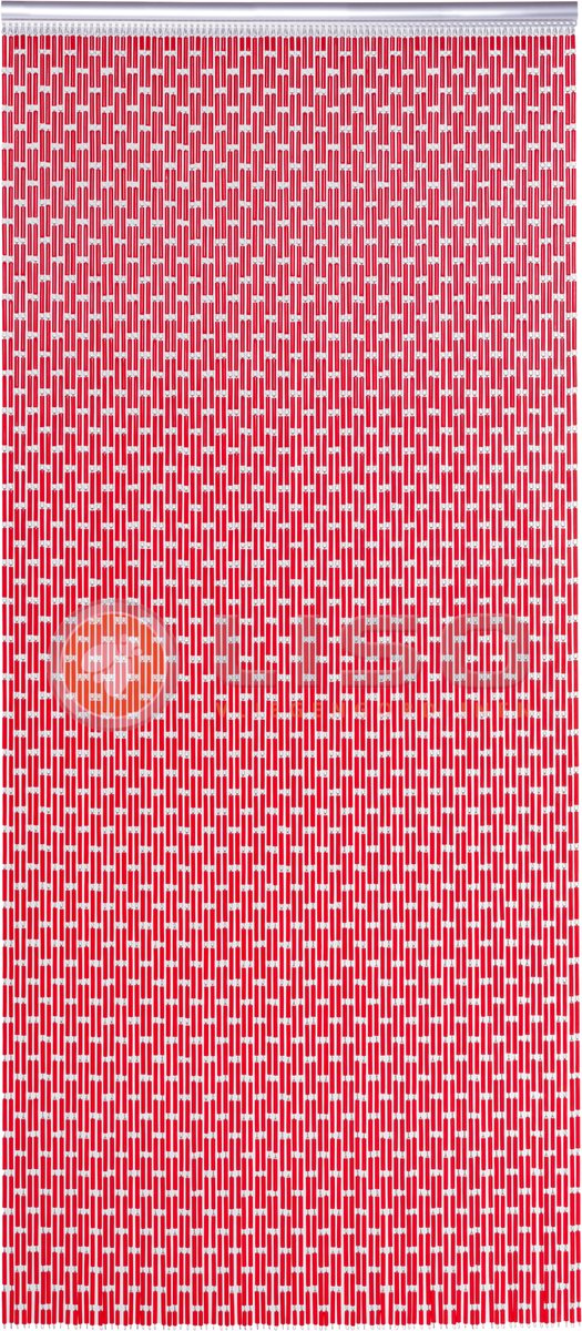 Liso Vliegengordijn - Hulzengordijn Zuiver rood - 92 x 209 cm