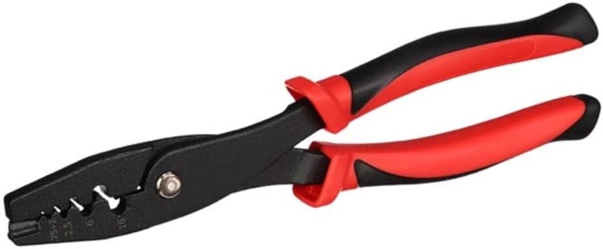 Krimptang - Tang - Elektrisch werk - Grote capaciteit - 29 cm - Rood