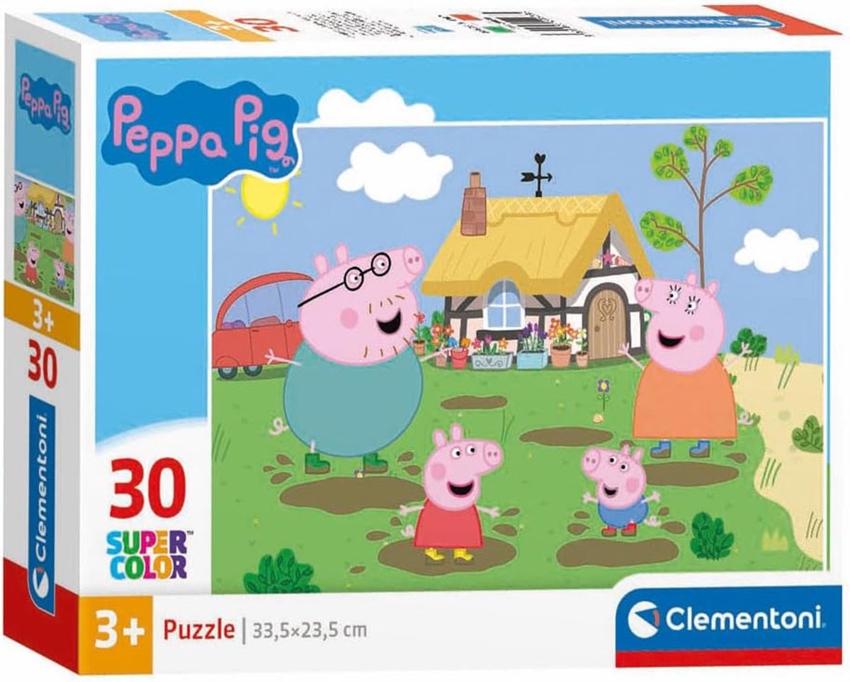 Kinderpuzzel 30 delen - Legpuzzel Supercolor - Educatief spel - Gemaakt in Italië - 335 x 235 cm