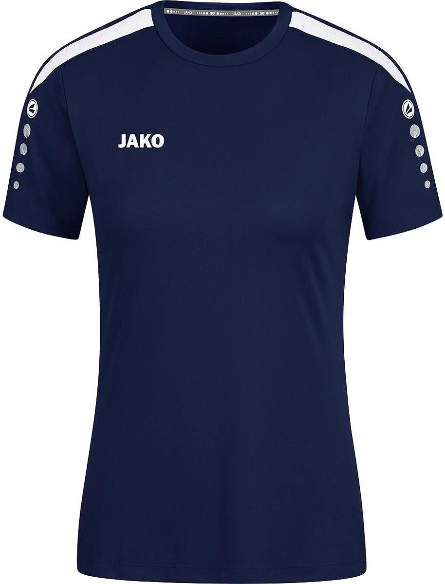 Jako Power Shirt Korte Mouw Dames - Marine | Maat: 34