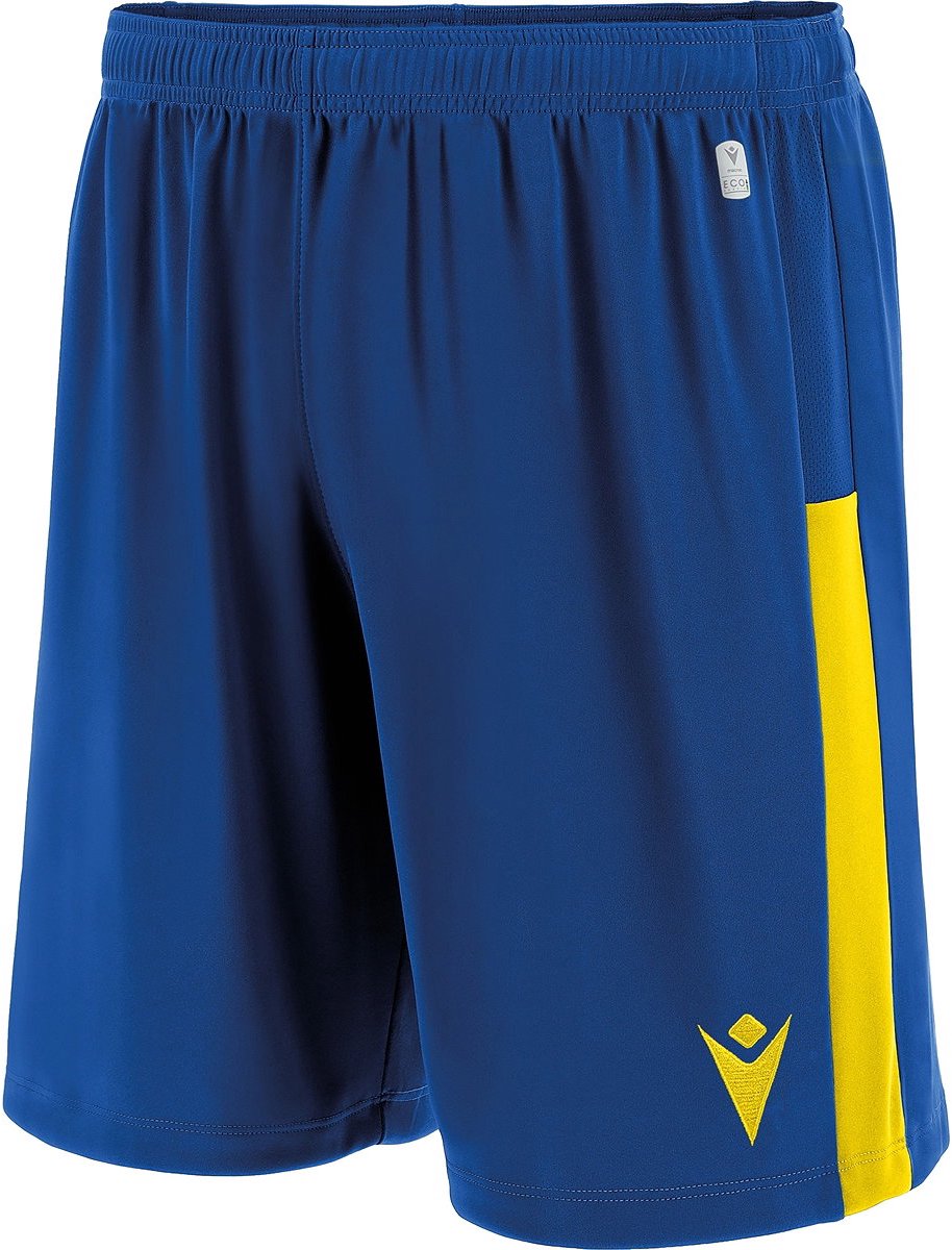 Macron Skara Short Heren - Royal / Geel | Maat: XL