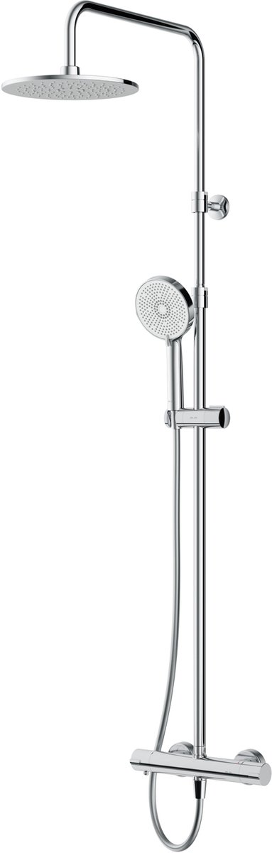 AM.PM Play - Regendouche met Thermostaatkraan - Chroom Doucheset - Handdouche met 5 functies - Hoofddouche 25 cm