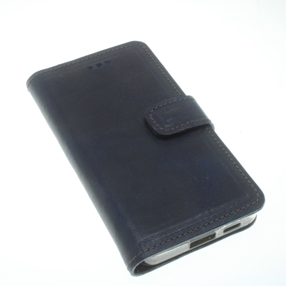 Made-NL hoesje geschikt voor Samsung Galaxy S23 Blauw robuust kalfsleer