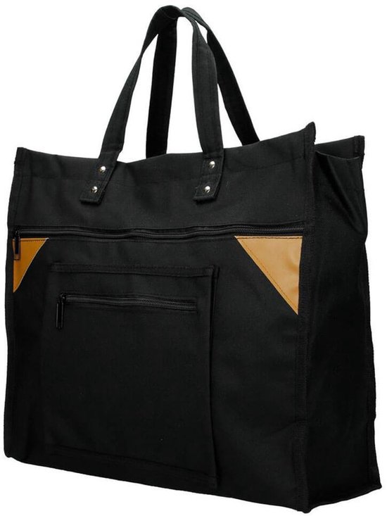 Sac à provisions robuste Basic - Large - Noir - Sac à provisions Canvas