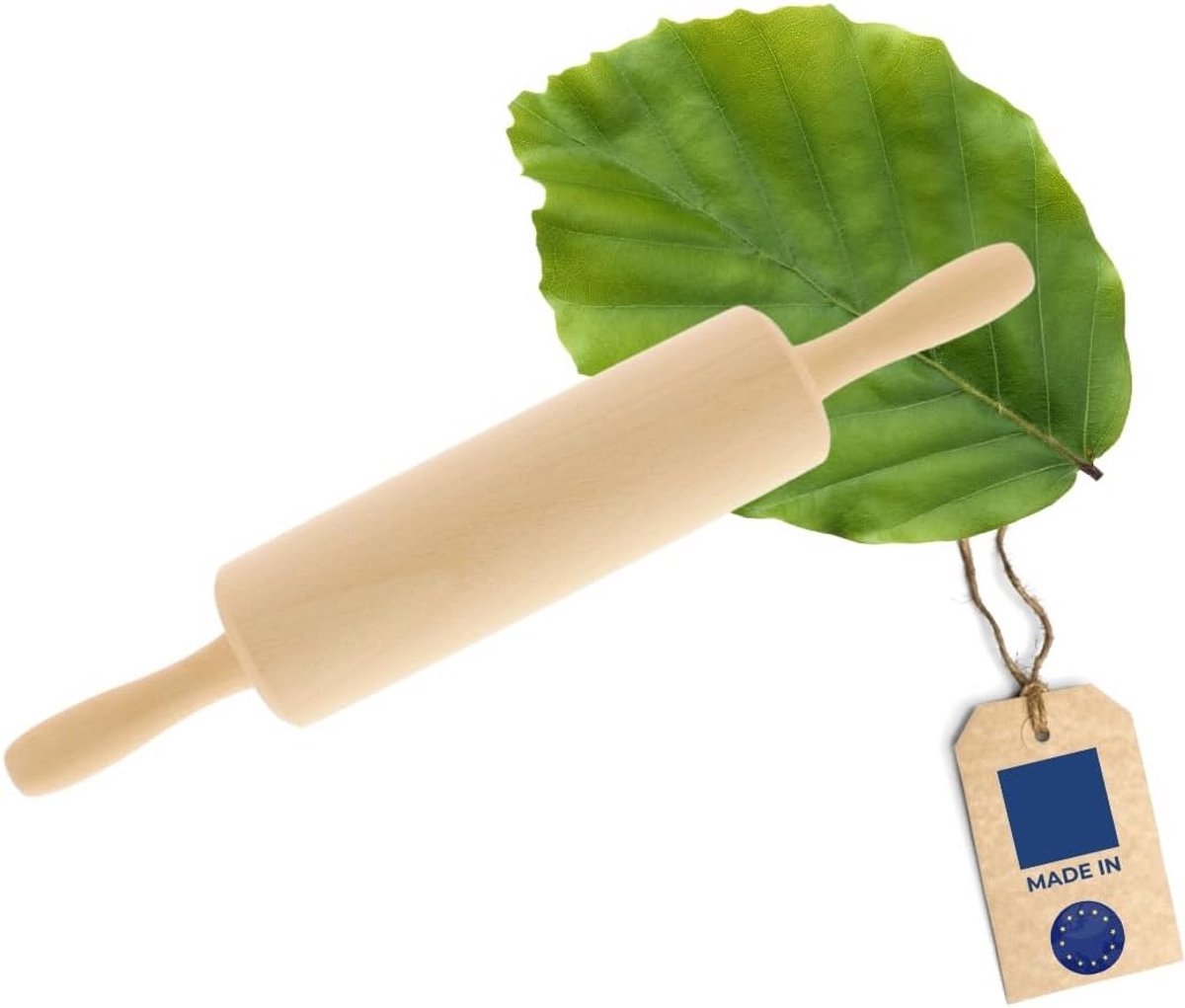 Houten Deegroller voor Kinderen, Zonder As, Handig Formaat