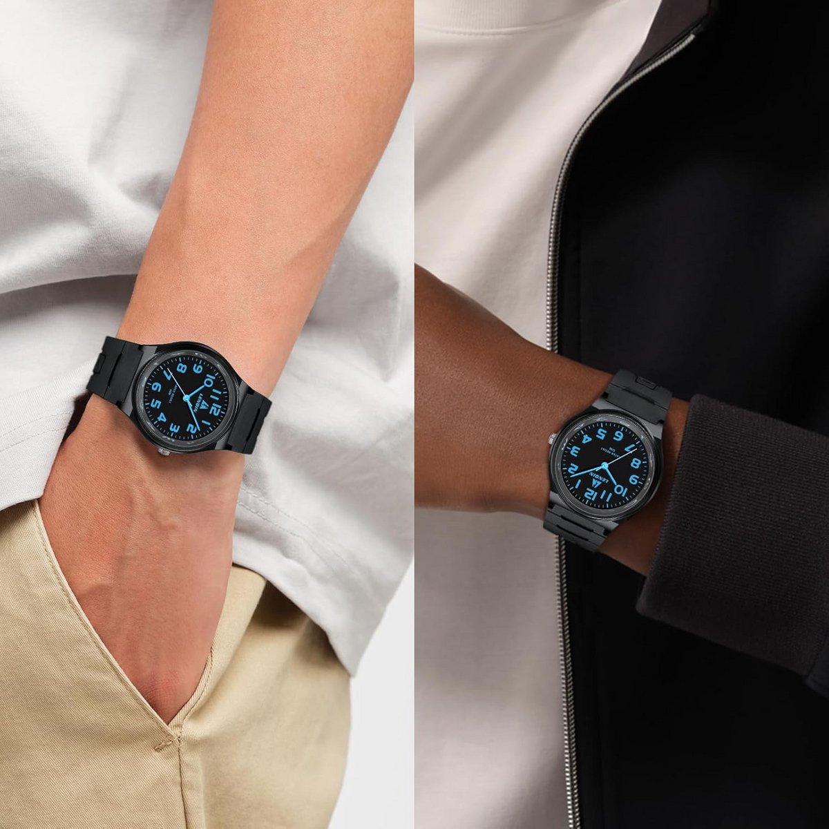 Elegant Analoog Kwarts Horloge Heren Dames - Waterdicht Siliconen Band