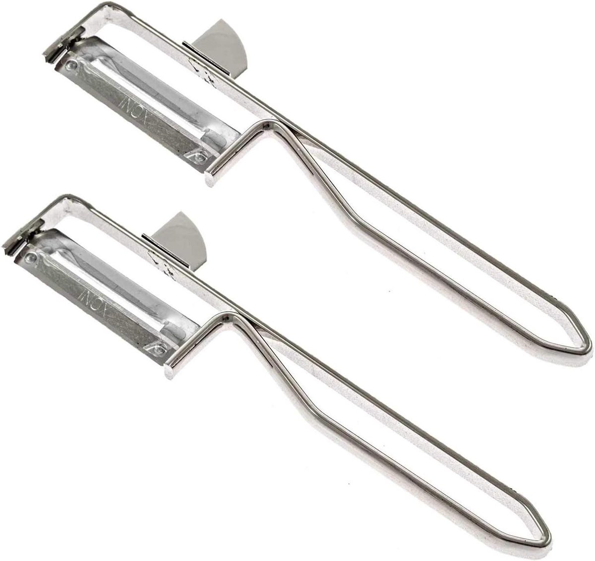Pelser - RVS - Multifunctioneel - 2 Stuks - Voor Aardappelen En Groenten - Zilver