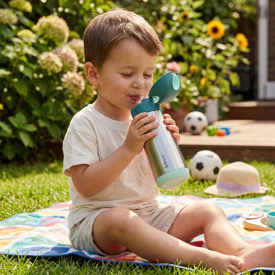 b.box Thermos- Gourde et Bouteille d'eau | Isolé, à double paroi, en acier inoxydable | Garde les boissons froides jusqu'à 15 heures et chaudes jusqu'à 8 heures | 500 ml
