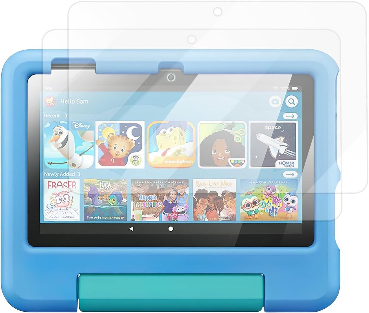 Ultraheldere 2-pack schermbeschermer voor 7 inch kindertablet – Krasbestendig, aanraakgevoelig, luchtbelvrij, HD-display