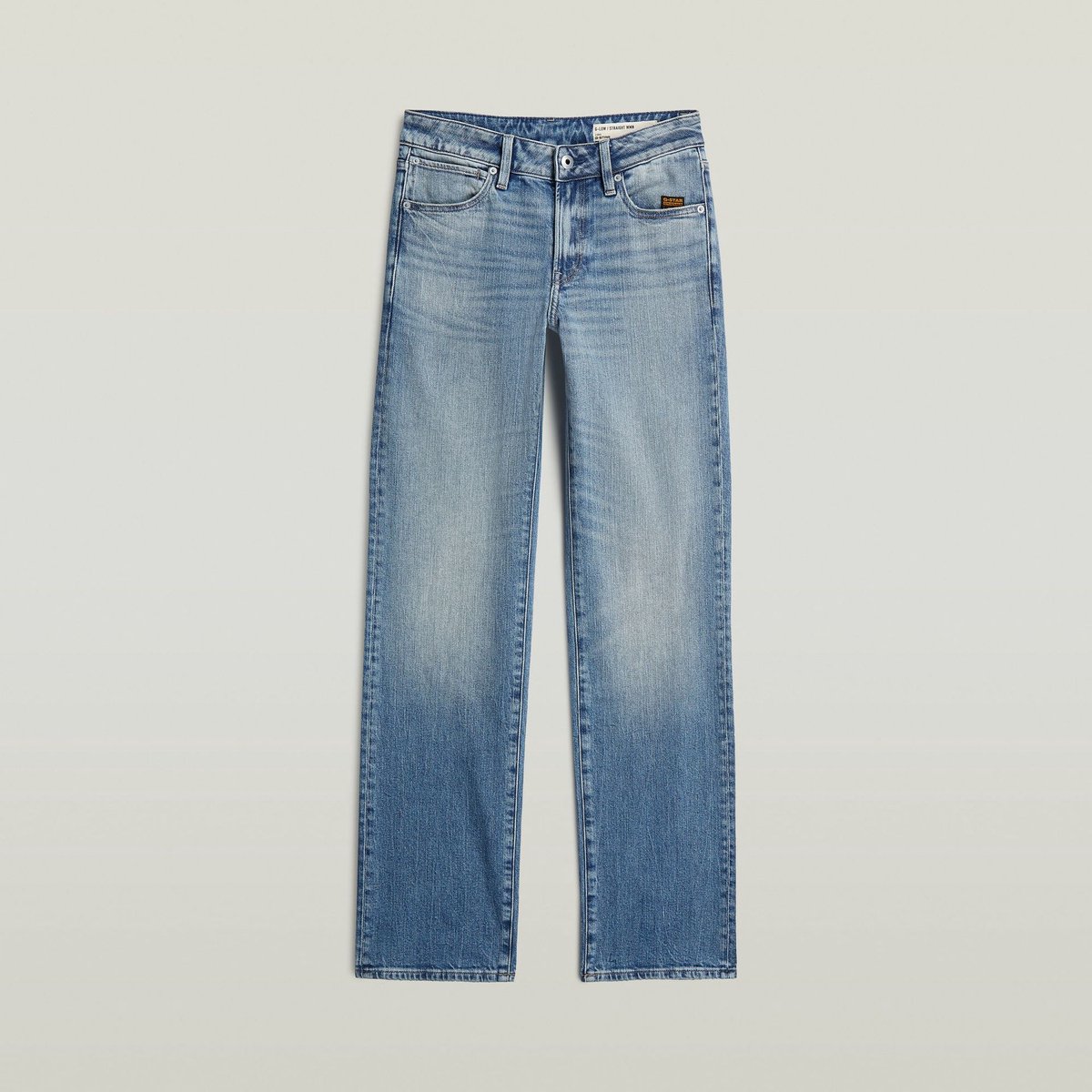 G-Star G-Straight Wmn Dames Jeans Blauw