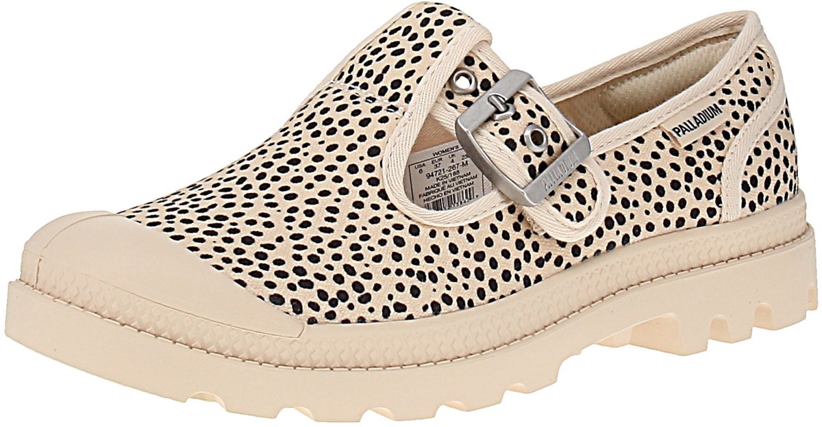 Palladium 94721-267-M Pampa M-Jane Wilde Damestrainers Zand-Cheetah-Print-M Beige