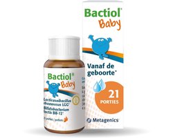 Bactiol Baby Biotica - 0 tot 3 jaar - 21 Porties - Vegan - Lactosevrij - Glutenvrij - Zonder Soja - 1 miljard goede bacteriën - Evenwichtige Darmflora & Spijsvertering – Vanaf de Geboorte