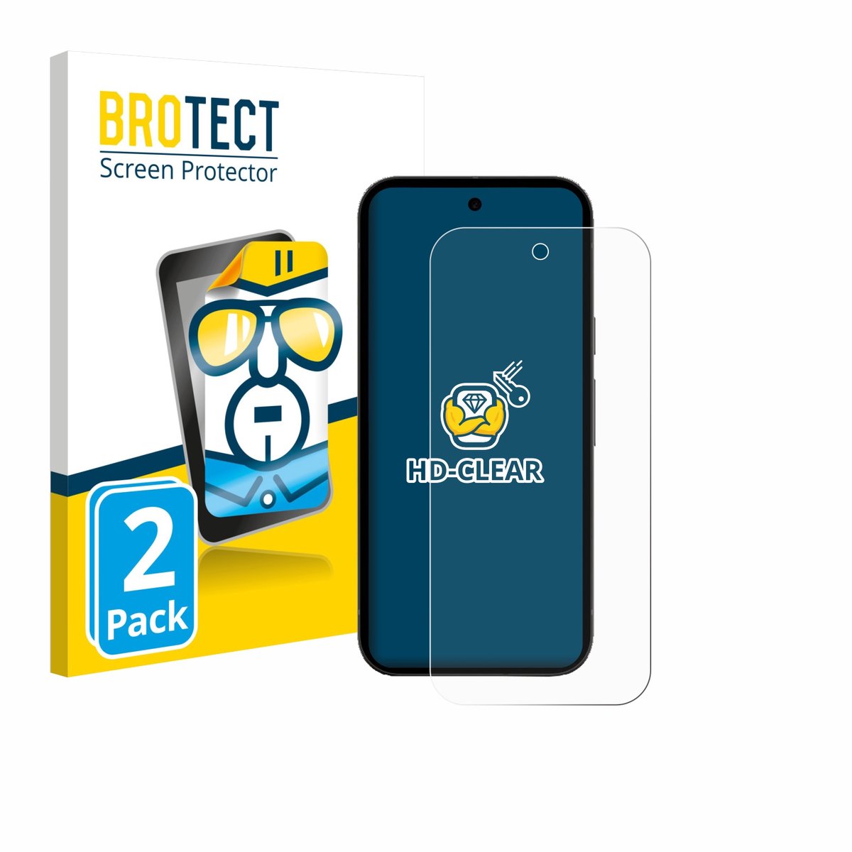 BROTECT - Screenprotector voor Google Pixel 10a - Folie Beschermfolie transparant 2 Stuks