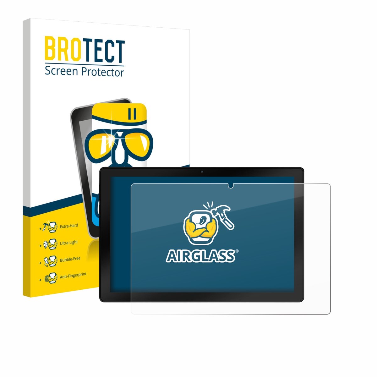 Screenprotector voor Wqplo WPLA10 Beschermglas transparant