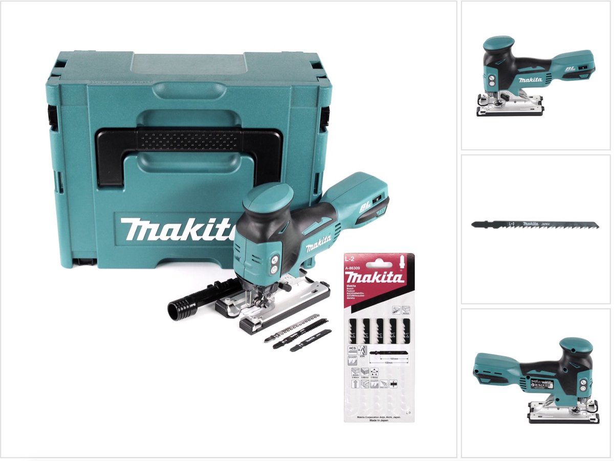 Makita DJV 181 ZJ accu pendelzaag 18V borstelloos Solo + 11x zaagblad + Makpac - zonder accu, zonder oplader