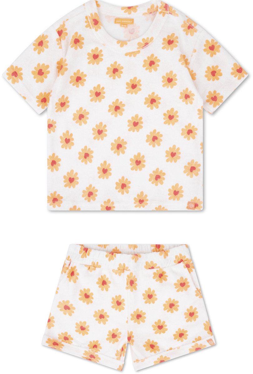 Swim Essentials - strandshirt - 1-6 Jaar - Bloemenprint - muslin/terry