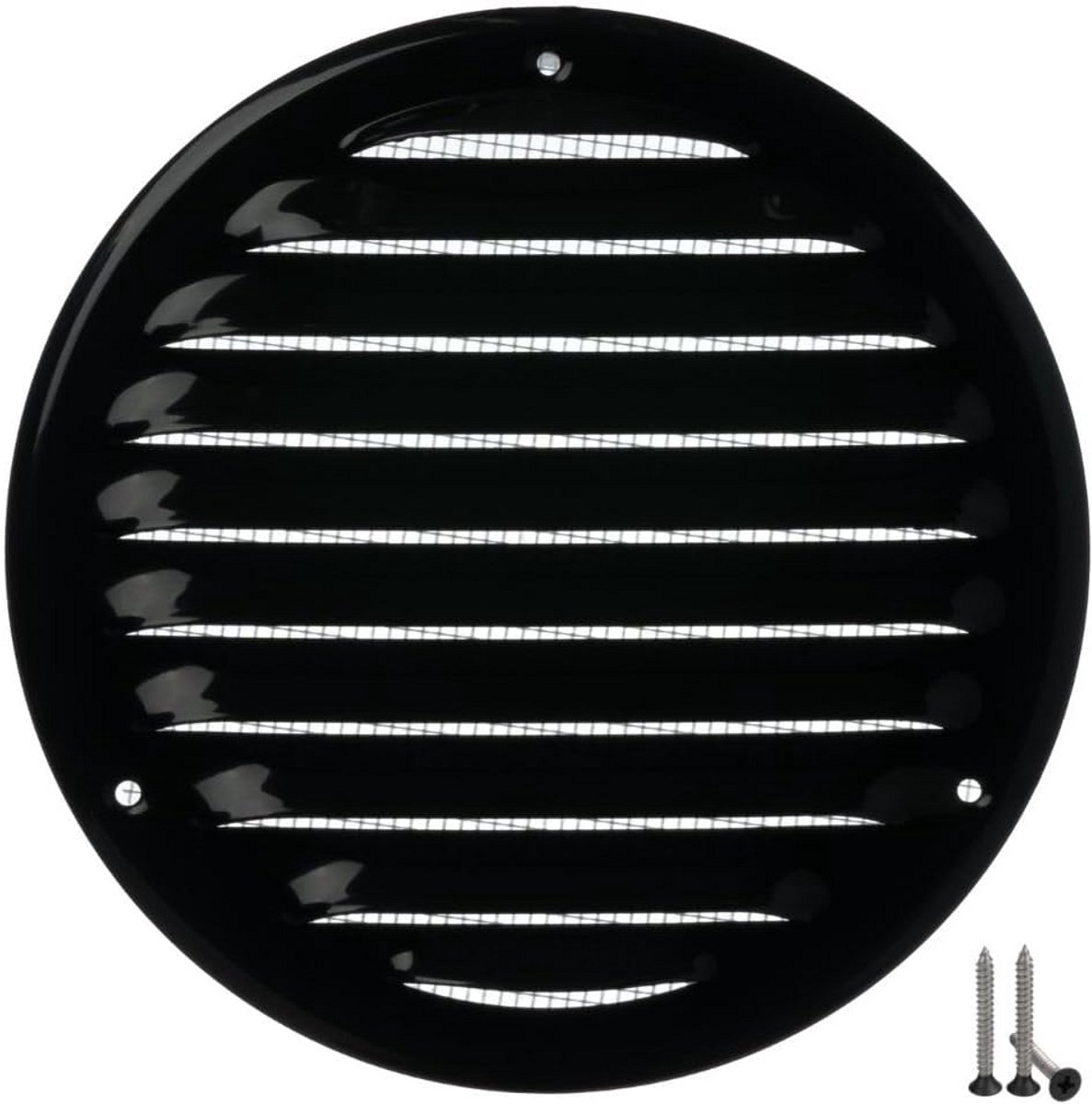 Metaal Ventilatierooster Ø 125 mm met Insectenbescherming - Ondersteuning voor Ventilatie