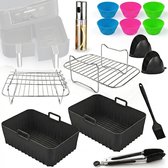 8 tlg Silikonform Zubehör Heißluftfritteuse für Ninja Speedi ON400UK Tefal 6,5 L