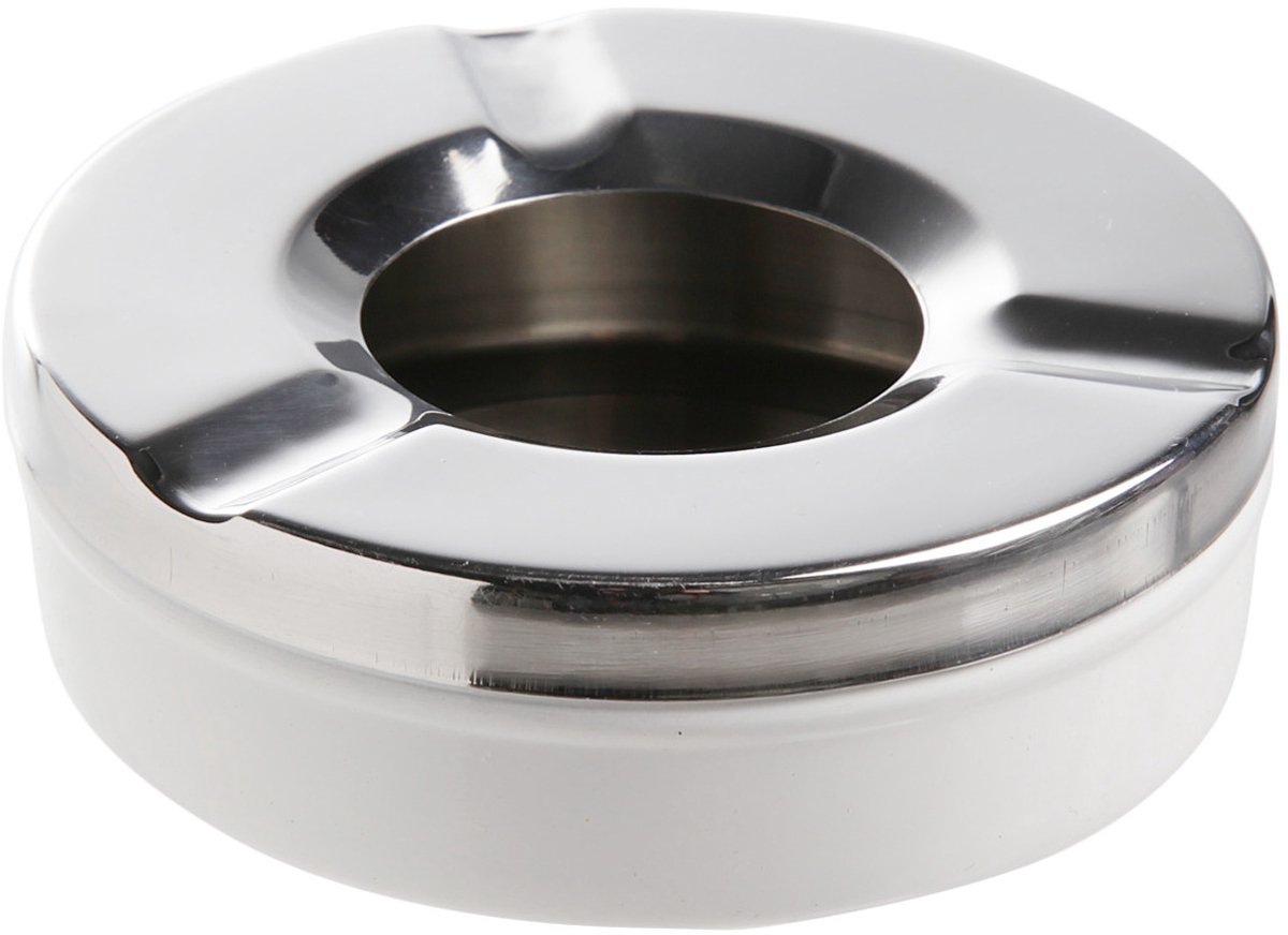 Benson Terrasasbak - RVS - 9,5 x 3,2 cm - rond - asbak