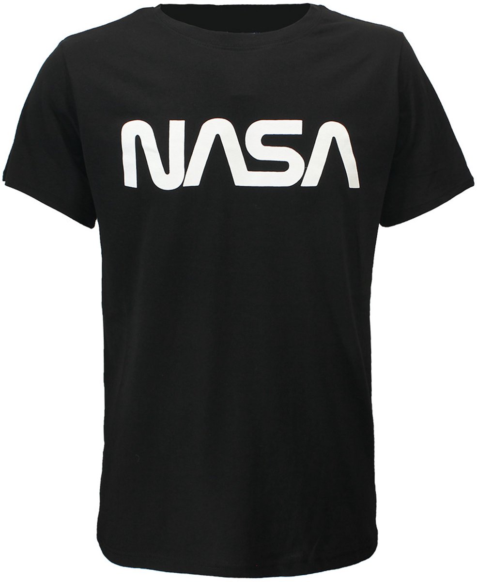 NASA Logo T-Shirt Zwart - Officiële Merchandise - L