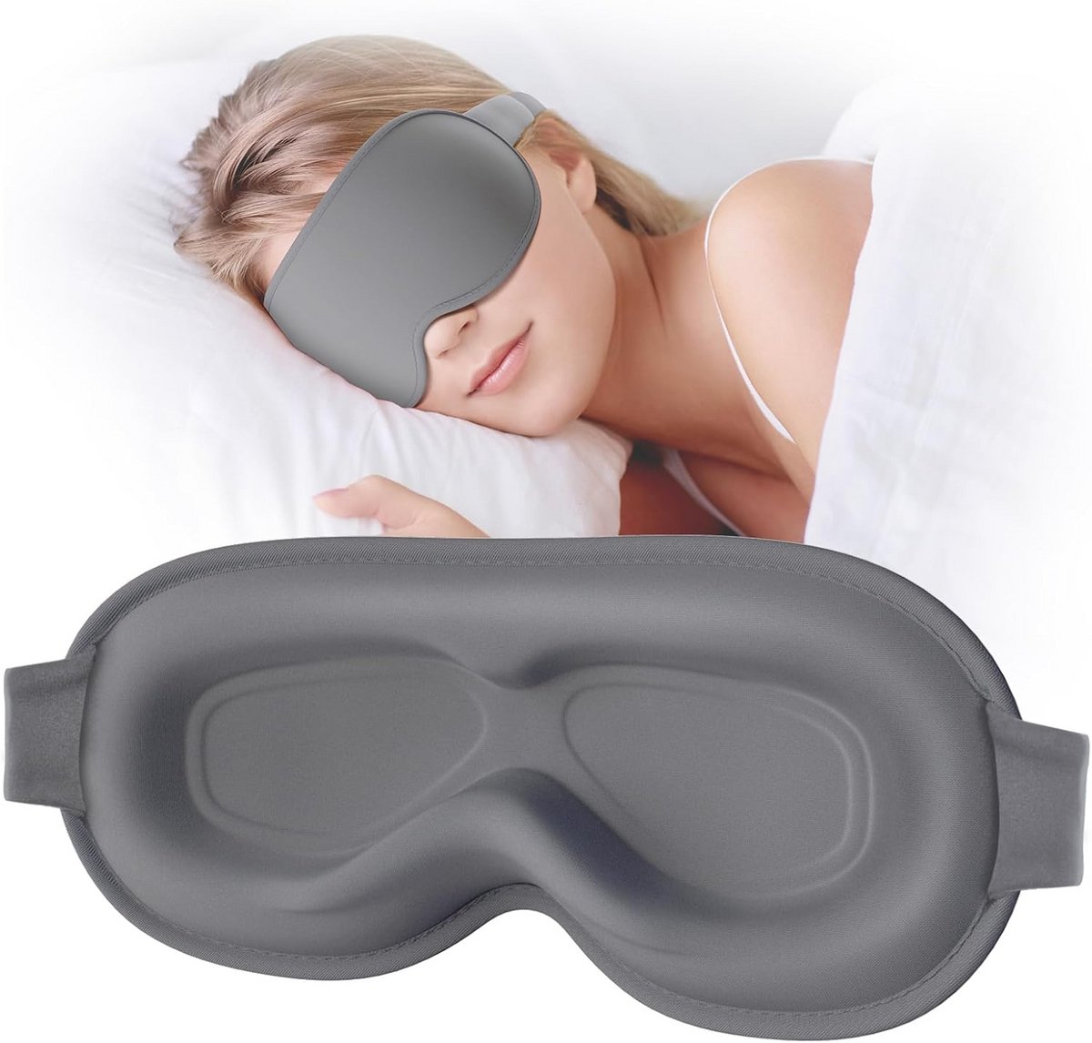 3D Slaapmasker voor Dames en Heren - Lichtblokkerend en Verstelbaar