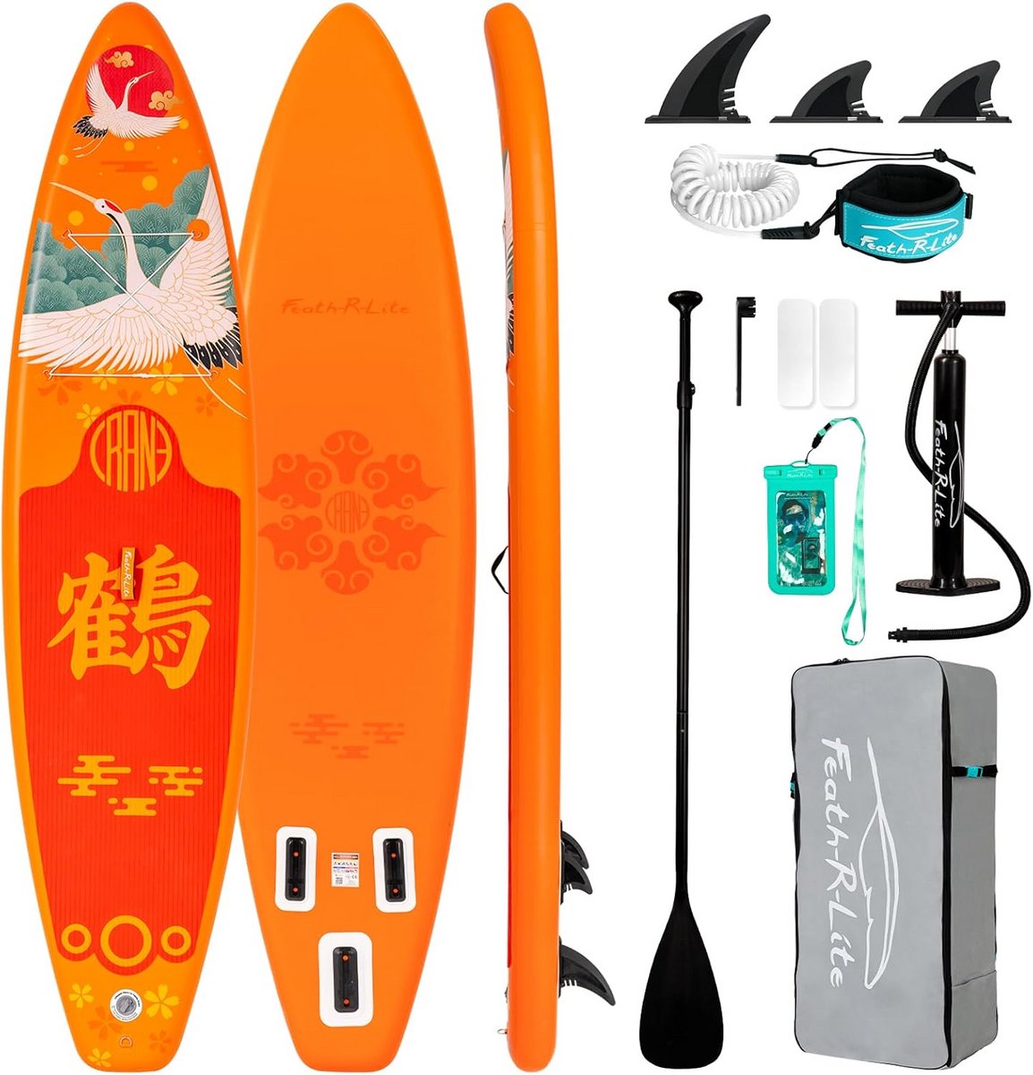 Opblaasbaar Stand Up Paddling Board met Verstelbare Paddel en Accessoires