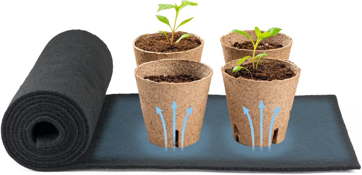Capillaire irrigatiemat voor planten - 90 x 30 cm, 4 mm dik