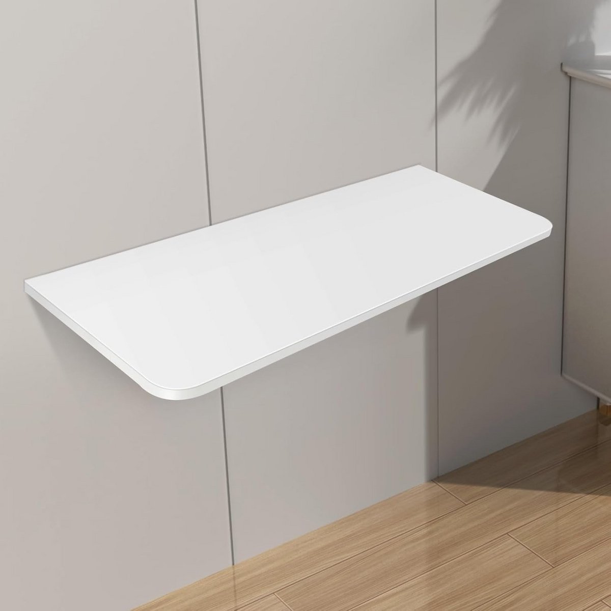 Inklapbare wandtafel - Ruimtebesparend en multifunctioneel voor huis en keuken - Wit 60x30 cm