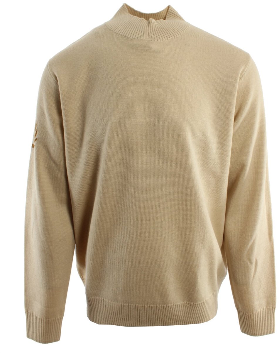 Mock Neck Knit Sweater Creme