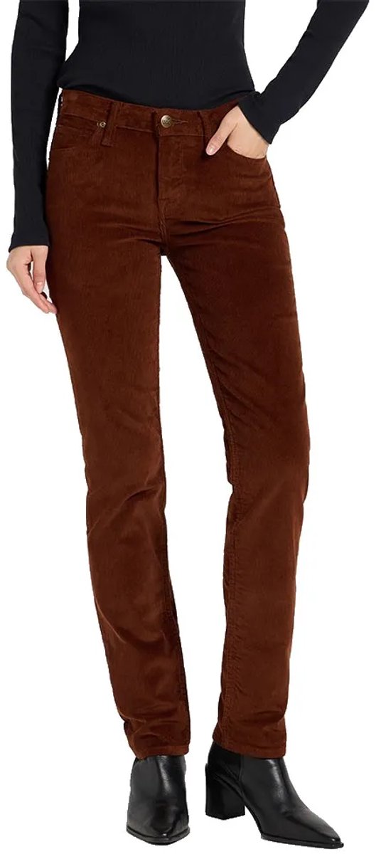 Lee Marion Regular Fit Broek 34 31 Vrouw Bruin