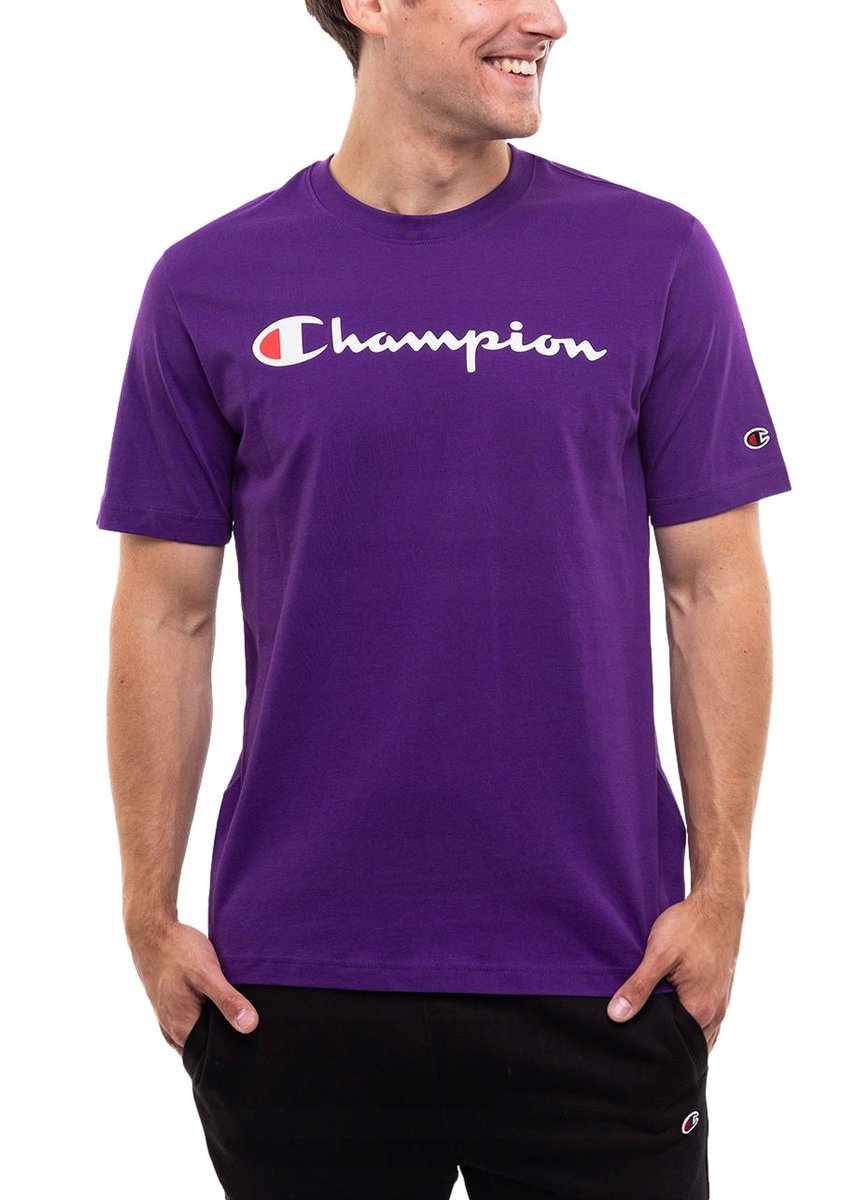 Champion Sportshirt Heren - Paars - Katoen