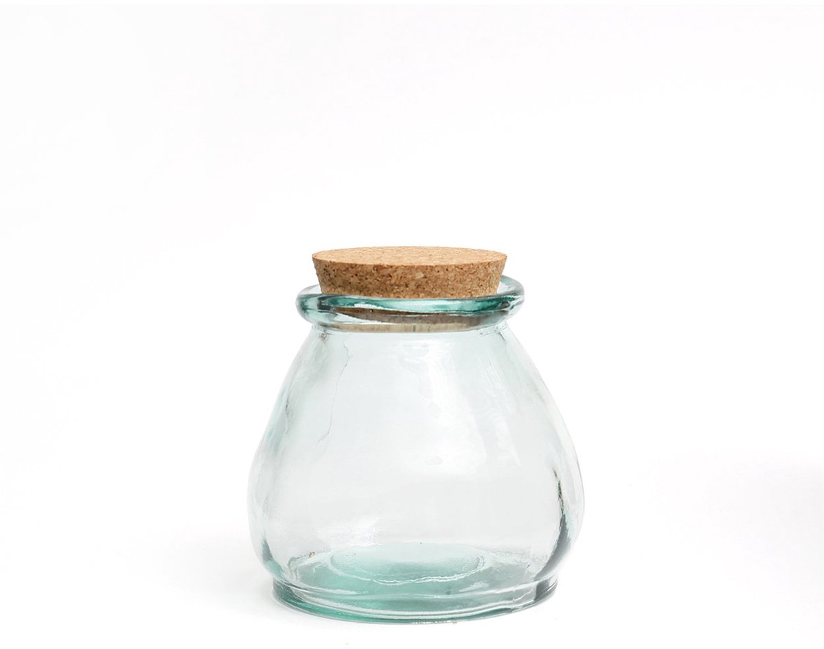 The Belly Glass Pot - Blue - S