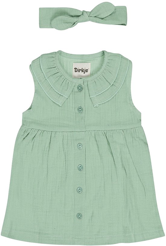 Dirkje Meisjes Jurk - Aqua green
