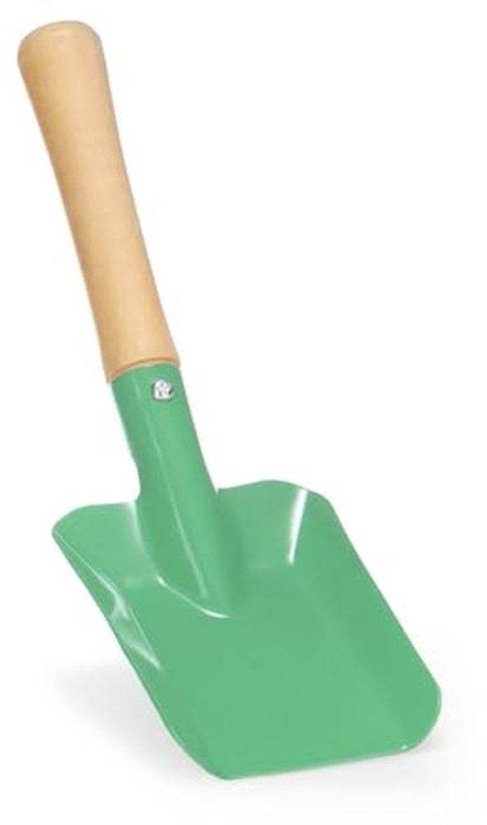 3-delige tuingereedschapset voor kinderen - kleine hark, schep en spade van metaal en hout — afbeelding 4