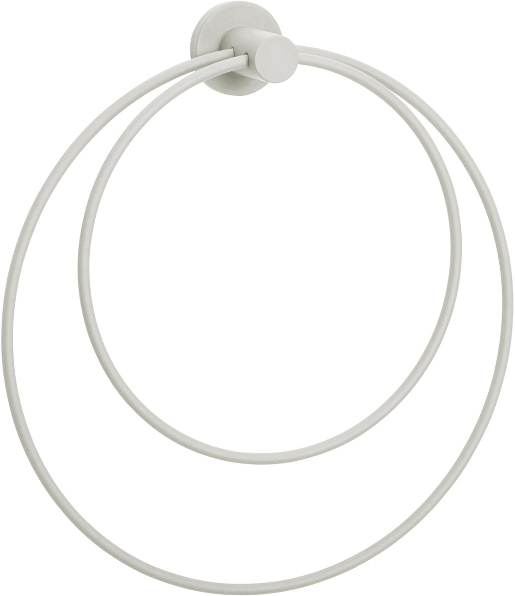 Hübsch handdoekenhouder Loop lichtgrijs
