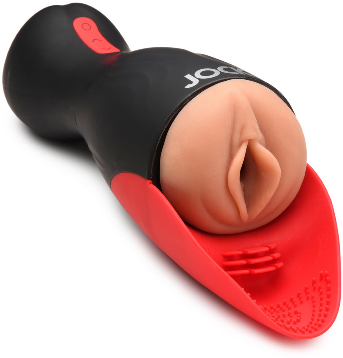 Curve Toys Zuig- en Vibrerende vagina Masturbator - Zwart - 12.7 cm