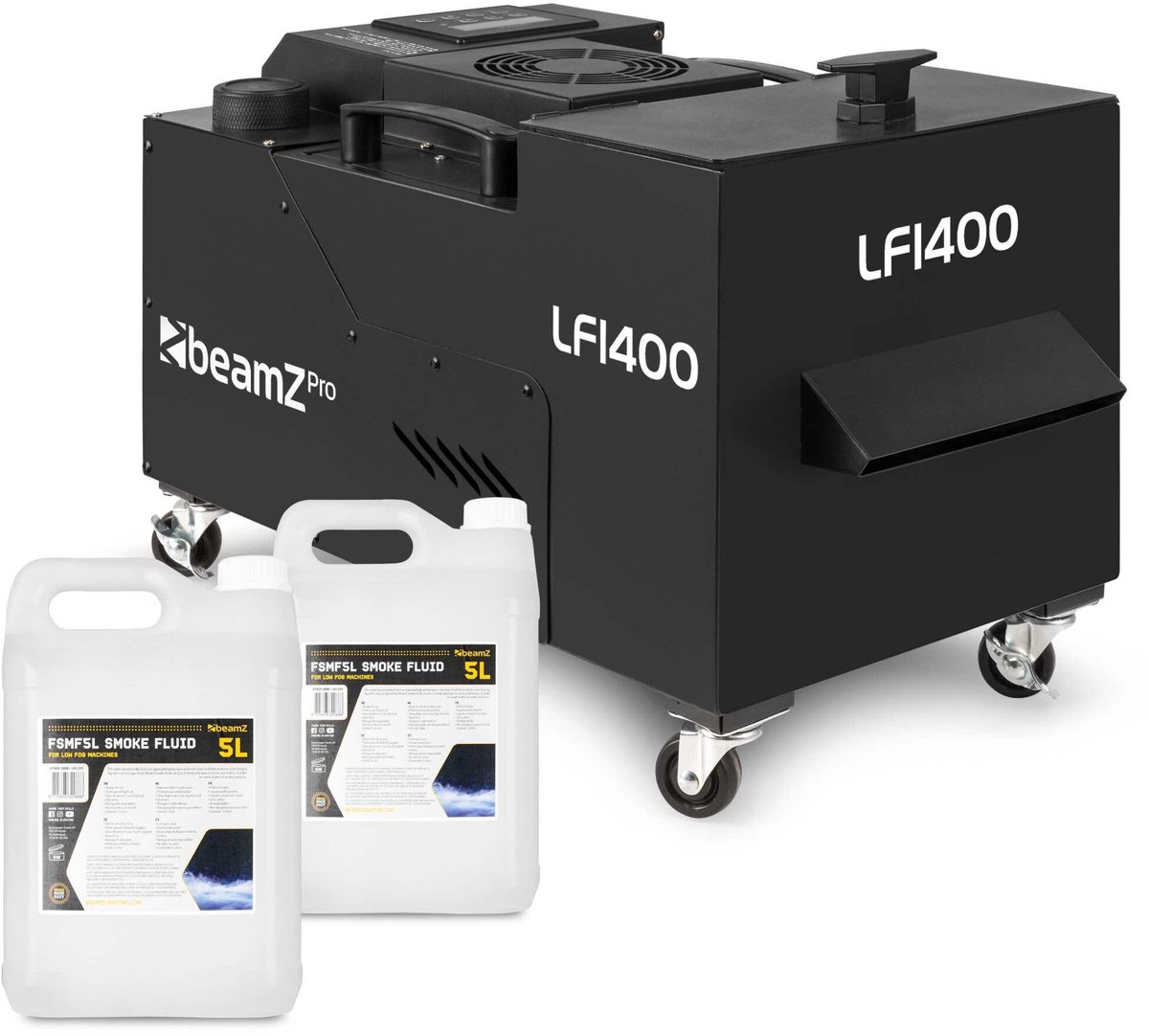 BeamZ Professional LF1400 low fogger set met 10 liter vloeistof - Ultrasoon - 1400W