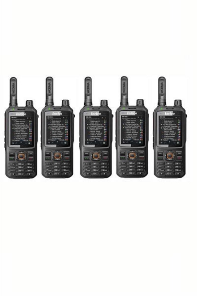 Set van 5 Inrico T320 V2 4G LTE Zello Portofoons, GPS, Wifi