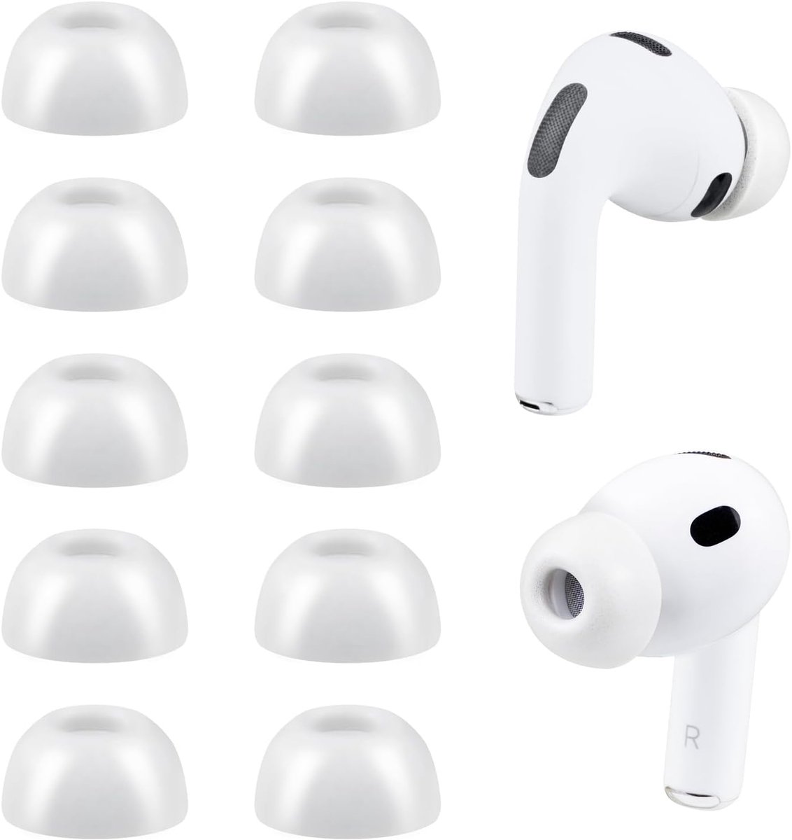 Oordopjes - Vervangende Eartips - Verbeterd Geluid - Traagschuim Comfort - XS - Aswit