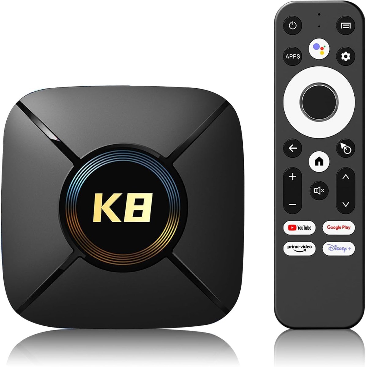 Smart Tv Box - Android Media Speler - Streaming Entertainment - 4K HDR10 Ondersteuning - 10x10x10mm - Zwart