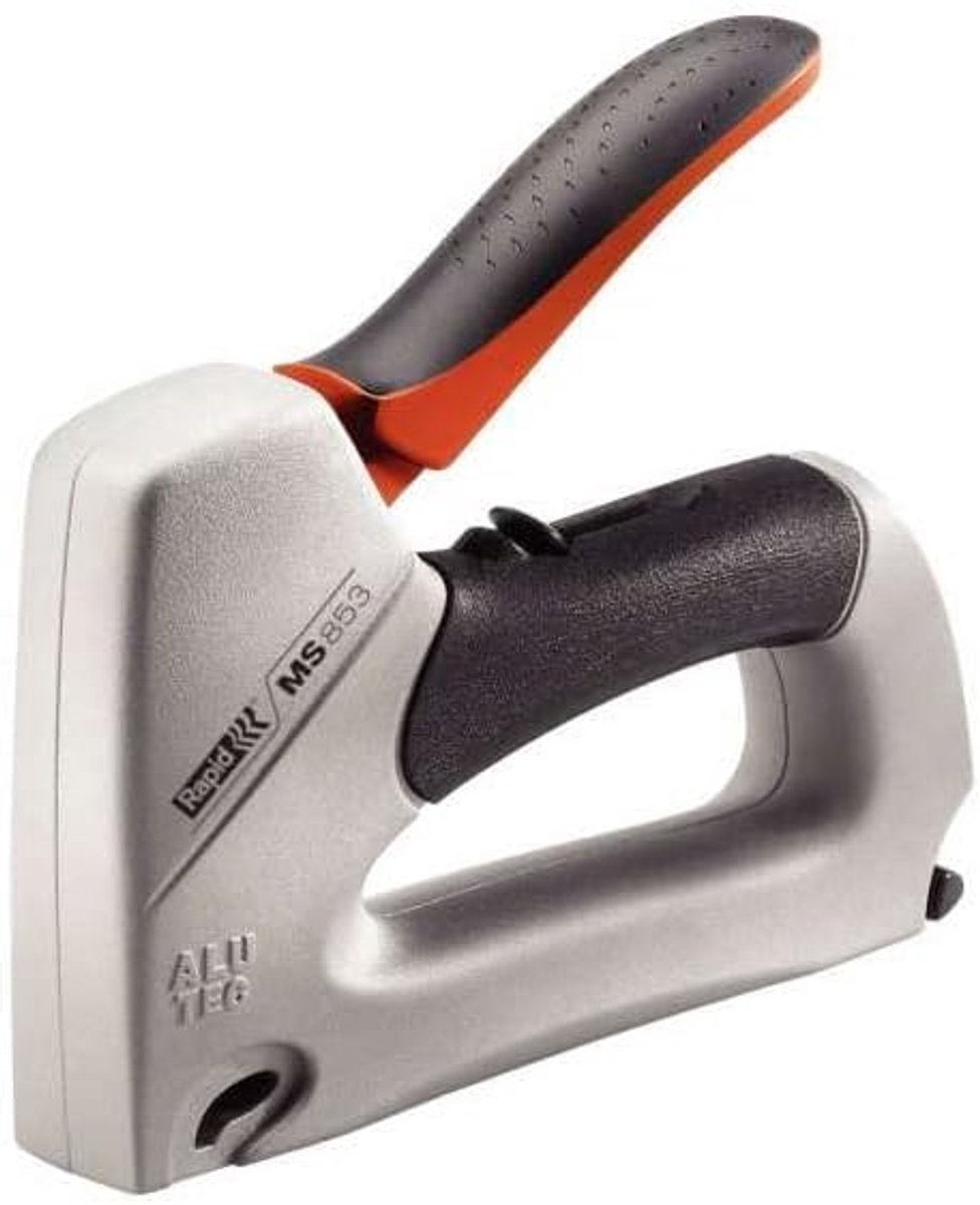 Handtacker - Nietpistool - Hout Stoffering - 2-Staps Krachtinstelling - 6-14mm Nieten - Aluminium
