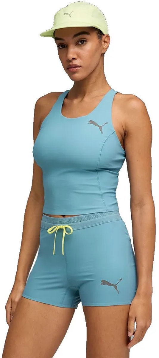 Puma Lightspeed Mouwloos T-shirt Vrouw Blauw