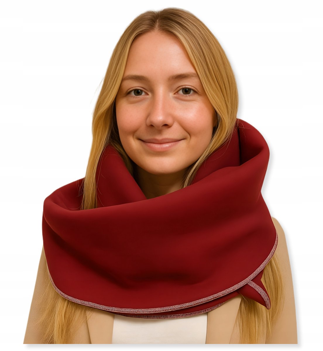 Dartomik - Sjaal - 100% Katoen - 160x60 cm - Granaatrood