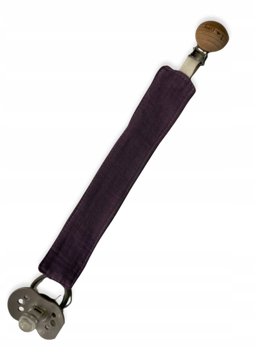 Dartomik - Muślin Speenkoord - 32 cm - Houten Clip - Oeko-Tex