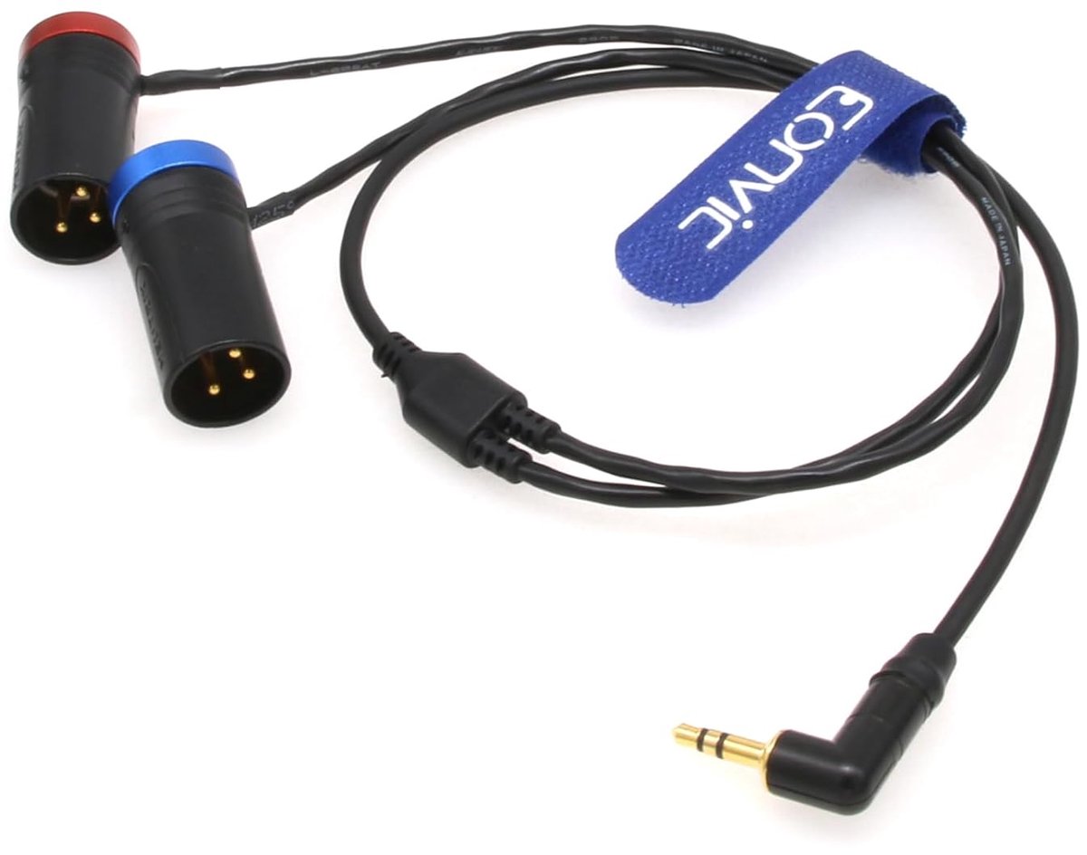 Y Kabel - Microfoon Kabel - Audio Opnames - Dubbel Kanaal - 3.5mm naar XLR - Zwart