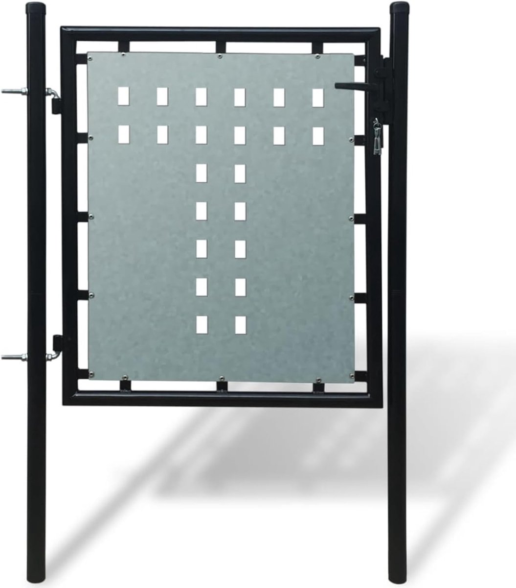 Tuinpoort Metaal - Moderne Poort - Toegang Afsluiten - Roestbestendig Poedercoating - 100x