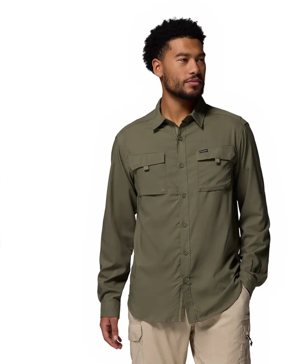 Columbia Silver Ridge™ Utility Ii T-shirt Met Lange Mouwen Groen XL Man